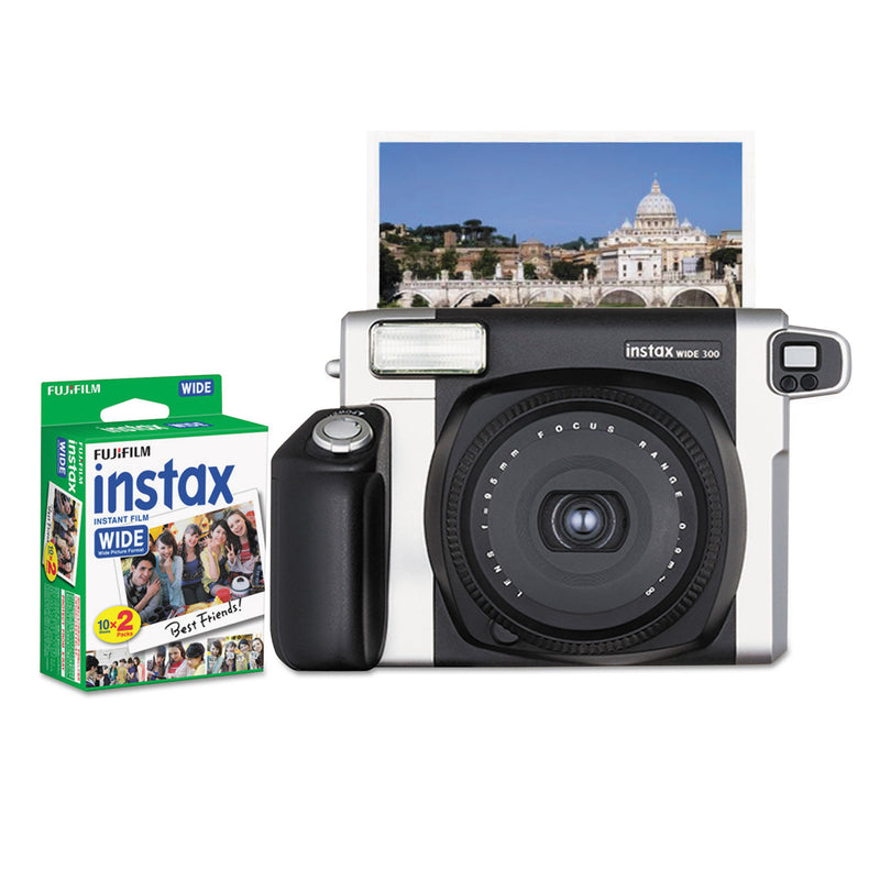 Fujifilm Instax Wide 300 Camera Bundle, 16 Mpixels, Black