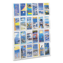 Safco Reveal Clear Literature Displays, 24 Compartments, 30w x 2d x 41h, Clear