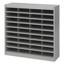 Safco Steel/Fiberboard E-Z Stor Sorter, 36 Compartments, 37.5 x 12.75 x 36.5, Gray