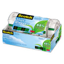 Scotch Magic Greener Tape with Dispenser, 1" Core, 0.75" x 50 ft, Clear, 6/Pack