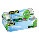 Scotch Magic Greener Tape with Dispenser, 1" Core, 0.75" x 50 ft, Clear, 6/Pack