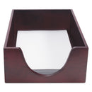 Carver Double-Deep Hardwood Stackable Desk Trays, 1 Section, Legal Size Files, 10.13" x 12.63" x 5", Mahogany