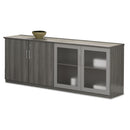 Safco Medina Series Low Wall Cabinet with Doors, 72w x 20d x 29 1/2h, Gray Steel, Box1