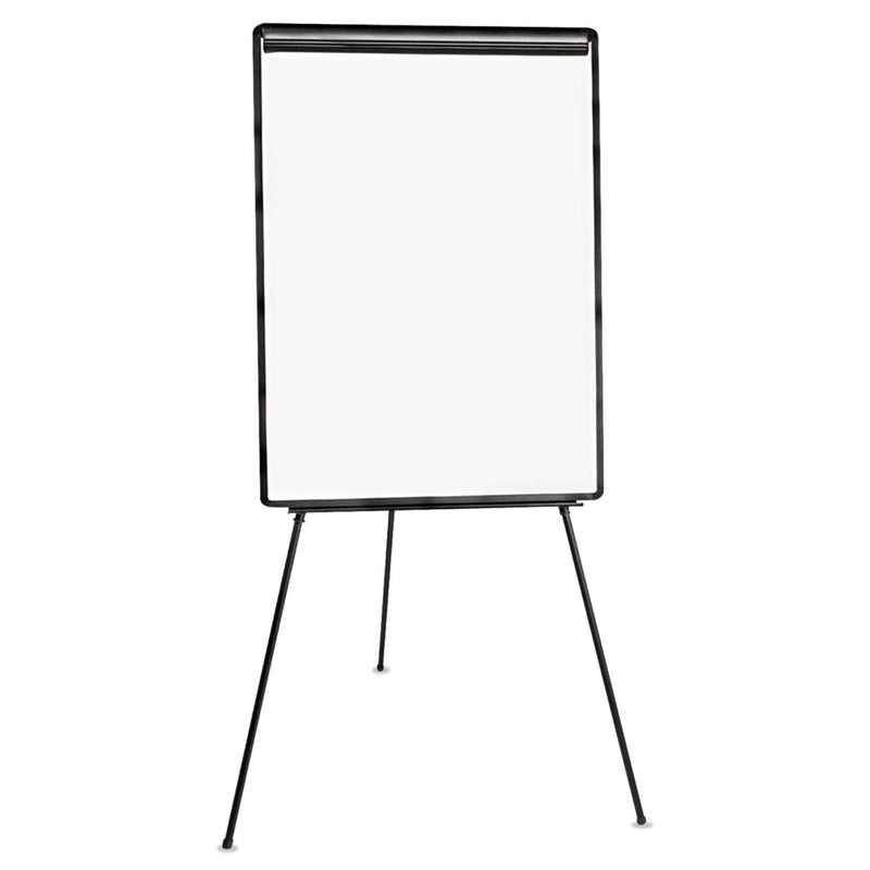 Universal Dry Erase Board with Tripod Easel, 29" x 41", White Surface, Black Frame