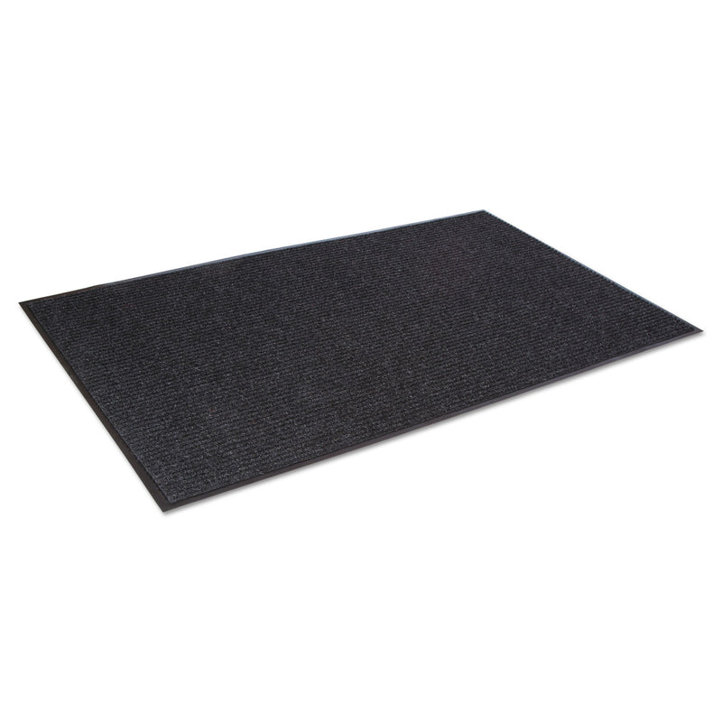 Crown Needle-Rib Wiper/Scraper Mat, Polypropylene, 48 x 72, Charcoal