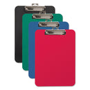 Mobile OPS Unbreakable Recycled Clipboard, 0.25" Clip Capacity, Holds 8.5 x 11 Sheets, Blue