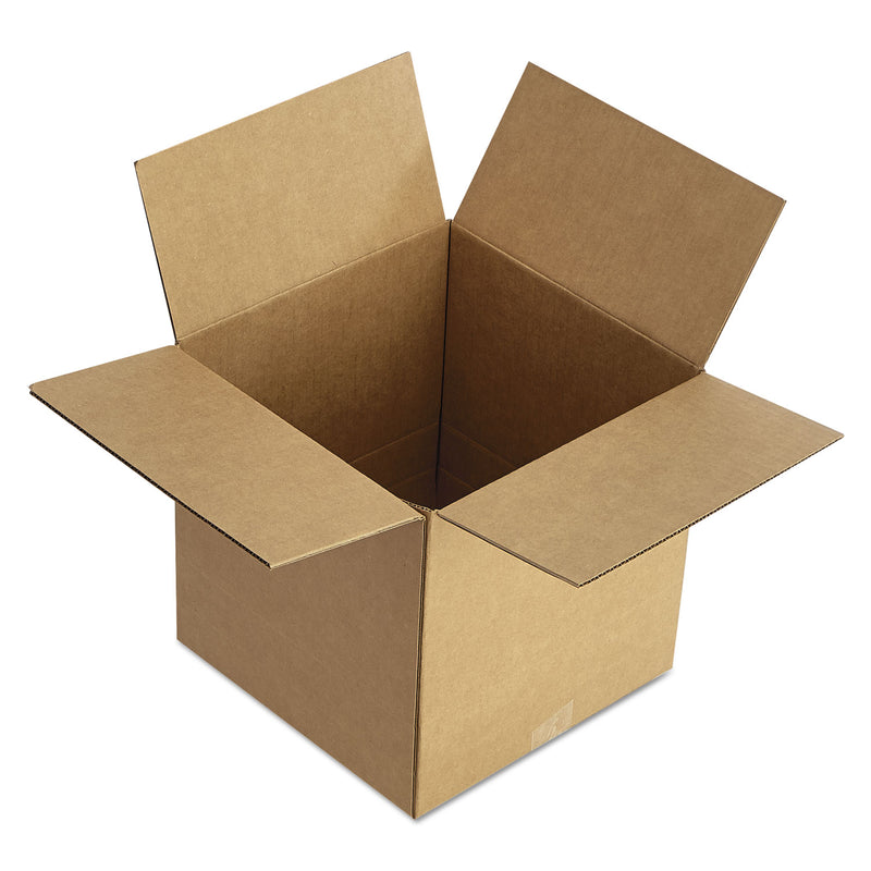 Universal Fixed-Depth Corrugated Shipping Boxes, Regular Slotted Container (RSC), 12" x 12" x 8", Brown Kraft, 25/Bundle