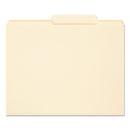 Smead Reinforced Guide Height File Folders, 2/5-Cut Tabs: Right of Center Position, Letter Size, 0.75" Expansion, Manila, 100/Box