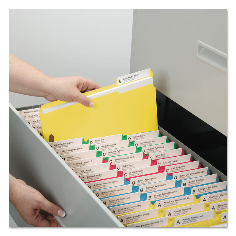Smead Top Tab Colored Fastener Folders, 2 Fasteners, Letter Size, Assorted Exterior, 50/Box