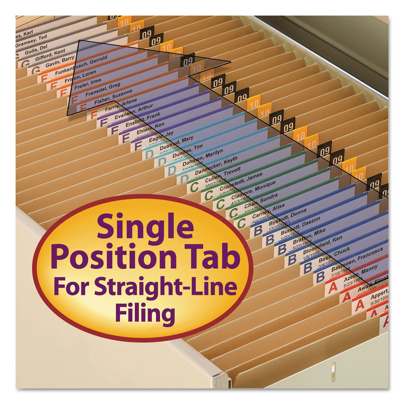 Smead Heavyweight Kraft File Folder, Straight Tabs, Letter Size, 0.75" Expansion, 11-pt Kraft, Brown, 100/Box