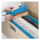 Smead Reinforced Top Tab Colored File Folders, Straight Tabs, Legal Size, 0.75" Expansion, Blue, 100/Box