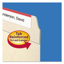 Smead Reinforced Tab Manila File Folders, 1/2-Cut Tabs: Assorted, Legal Size, 0.75" Expansion, 11-pt Manila, 100/Box