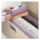 Smead Reinforced Top Tab Colored File Folders, Straight Tabs, Legal Size, 0.75" Expansion, Lavender, 100/Box