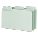 Smead SuperTab Pressboard Fastener Folders with SafeSHIELD Coated Fasteners, 2 Fasteners, Legal Size, Gray-Green Exterior, 25/Box