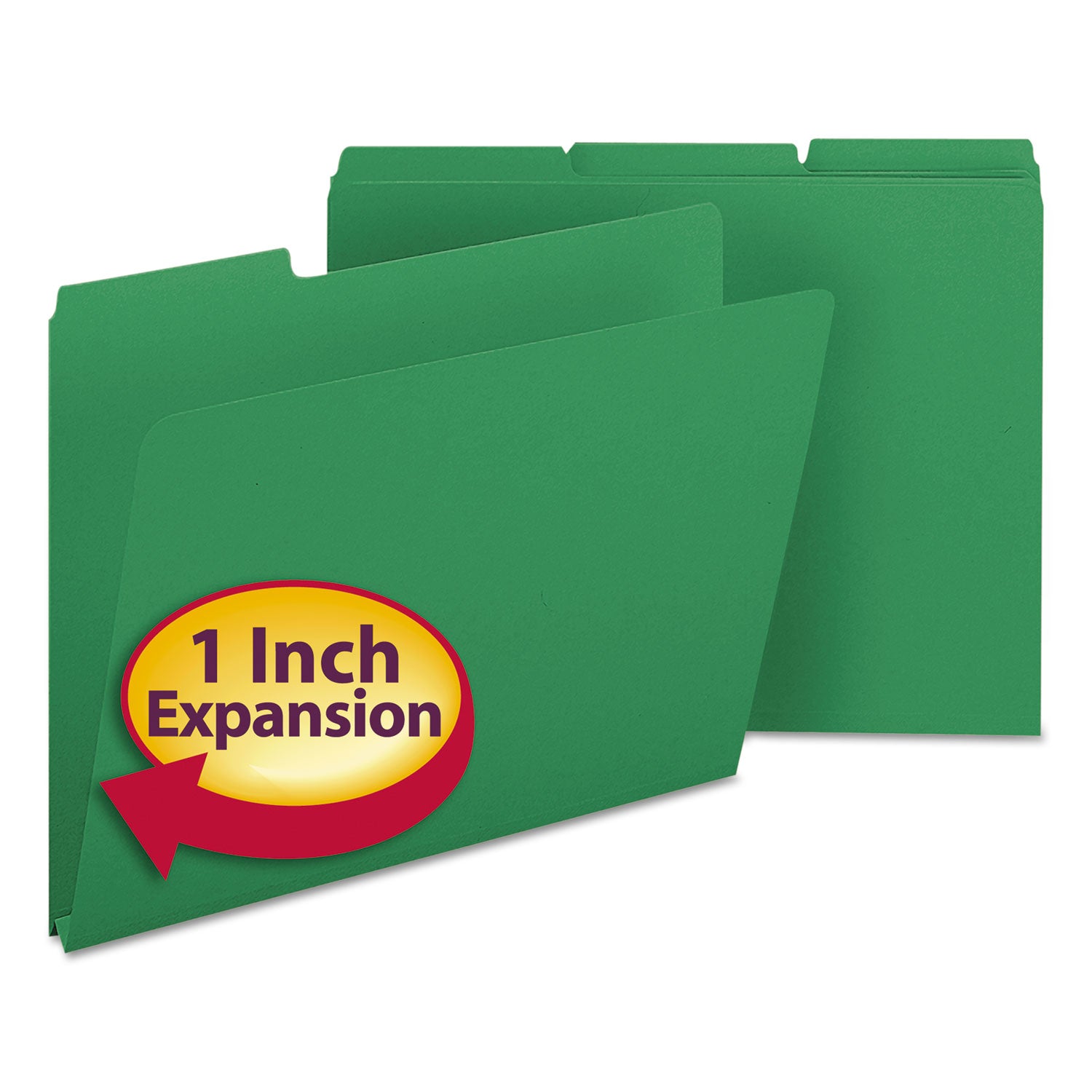 Expanding Recycled Heavy Pressboard Folders, 1/3-Cut Tabs: Assorted ...