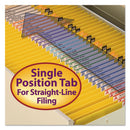 Smead Reinforced Top Tab Colored File Folders, Straight Tabs, Legal Size, 0.75" Expansion, Yellow, 100/Box