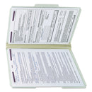 Smead Recycled Pressboard Folders with Two SafeSHIELD Coated Fasteners, 3" Expansion, 1/3-Cut Tabs, Legal Size, Gray-Green, 25/Box