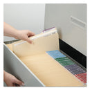 Smead Top Tab Fastener Folders, Guide-Height 2/5-Cut Tabs: Right of Center, 2 Fasteners, Legal Size, 11-pt Manila Exterior, 50/Box