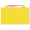 Smead Expanding Recycled Heavy Pressboard Folders, 1/3-Cut Tabs: Assorted, Letter Size, 1" Expansion, Yellow, 25/Box