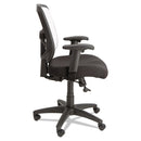 Alera Elusion Series Mesh Mid-Back Swivel/Tilt Chair, Supports 275lb, 17.9" to 21.8" Seat, Black Seat, White Back, Black Base