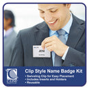 C-Line Name Badge Kits, Top Load, 4 x 3, Clear, 50/Box