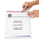 C-Line Industrial Zipper Seal Shop Ticket Holders, Vinyl, Clear, 55", 9 x 12, 15/Box