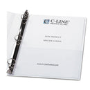 C-Line Peel and Stick Add-On Filing Pockets, 25", 11 x 8.5, 10/Pack