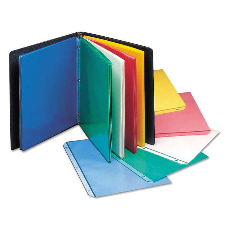 C-Line Colored Polypropylene Sheet Protectors, Assorted Colors, 2", 11 x 8.5, 50/Box