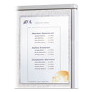 C-Line Cubicle Keepers Hook and Loop-Backed Display, 9.2 x 11.41, Velcro Mount, Clear, 25/Pack