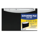 C-Line 21-Pocket Stand-Up Design Expanding File, 12" Expansion, 21 Sections, 1/5-Cut Tabs, Legal Size, Black