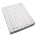 C-Line Slide 'N Grip Binding Bars, 60-Sheet Capacity, 11 x 0.5, White, 100/Box