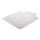 Alera Moderate Use Studded Chair Mat for Low Pile Carpet, 45 x 53, Wide Lipped, Clear