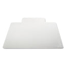 Alera Moderate Use Studded Chair Mat for Low Pile Carpet, 36 x 48, Lipped, Clear