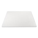 Alera Moderate Use Studded Chair Mat for Low Pile Carpet, 46 x 60, Rectangular, Clear