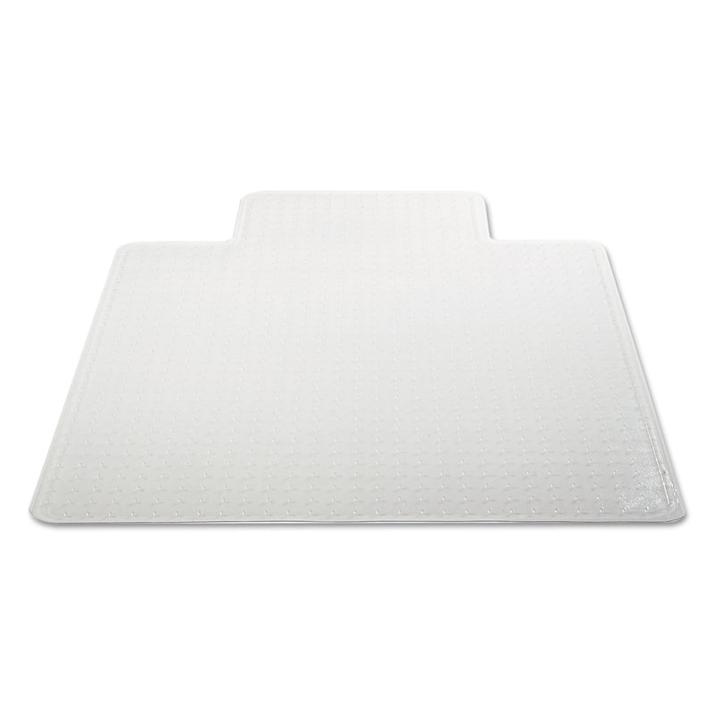Alera Moderate Use Studded Chair Mat for Low Pile Carpet, 45 x 53, Wide Lipped, Clear