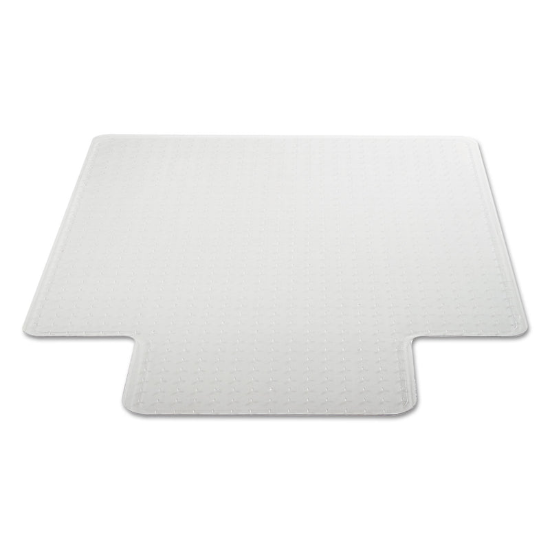 Alera Moderate Use Studded Chair Mat for Low Pile Carpet, 45 x 53, Wide Lipped, Clear