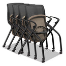 HON Motivate Nesting/Stacking Flex-Back Chair, Supports Up to 300 lb, Morel Seat, Black Back/Base
