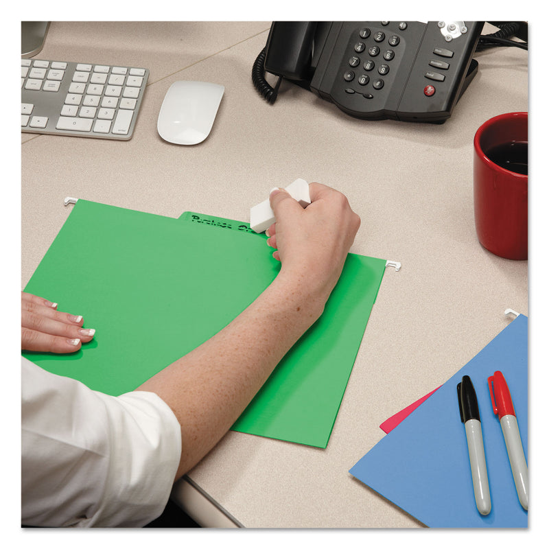Smead Erasable Folders, Letter Size, 1/3-Cut Tabs, Assorted Colors, 18/Box