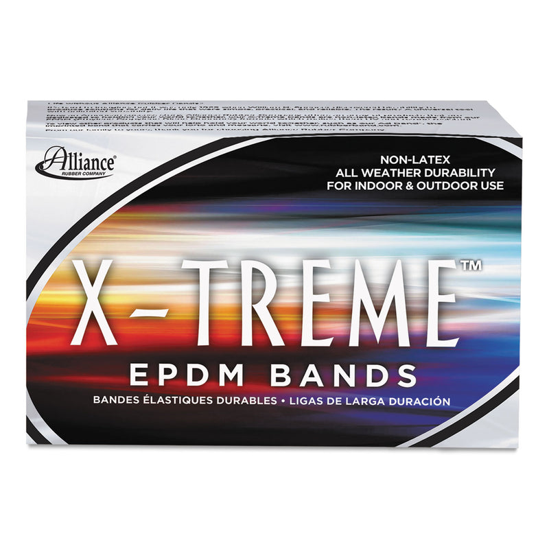 Alliance X-Treme Rubber Bands, Size 117B, 0.08" Gauge, Black, 1 lb Box, 200/Box