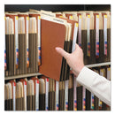 Smead Redrope Drop-Front End Tab File Pockets, Fully Lined 6.5" High Gussets, 3.5" Expansion, Letter Size, Redrope/Brown, 10/Box