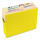 Smead Colored File Pockets, 5.25" Expansion, Letter Size, Yellow