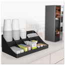 Mind Reader 11-Compartment Coffee Condiment Organizer, 18.25 x 6.63 x 9.78, Black