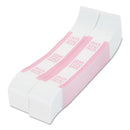 Pap-R Products Currency Straps, Pink, $250 in Dollar Bills, 1000 Bands/Pack
