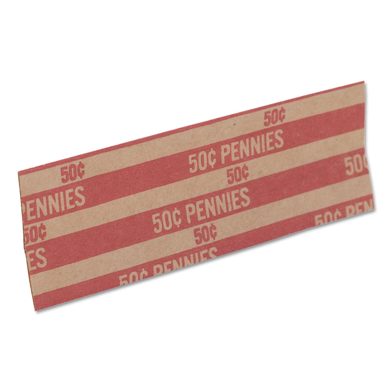 Pap-R Products Flat Coin Wrappers, Pennies, $.50, 1000 Wrappers/Box