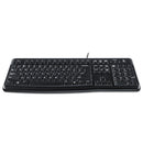 Logitech K120 Ergonomic Desktop Wired Keyboard, USB, Black