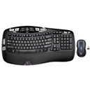 Logitech MK550 Wireless Wave Keyboard + Mouse Combo, 2.4 GHz Frequency/30 ft Wireless Range, Black