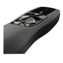Logitech R400 Wireless Presentation Remote with Laser Pointer, Class 2, 50 ft Range, Matte Black