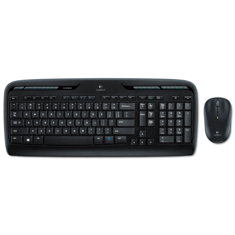 Logitech MK320 Wireless Keyboard + Mouse Combo, 2.4 GHz Frequency/30 ft Wireless Range, Black