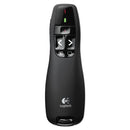 Logitech R400 Wireless Presentation Remote with Laser Pointer, Class 2, 50 ft Range, Matte Black