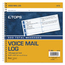 TOPS Voice Message Log Books, 8.5 x 8.25, 1/Page, 800 Forms